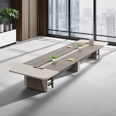 Contemporary Stylish Rectangular Conference Table with Sturdy Base Design HYZ-502
