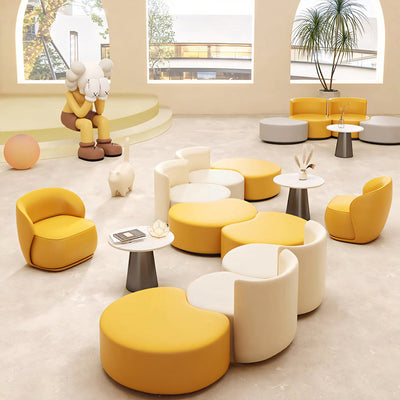 Modern Curved Lounge Sofa for Business Reception and Office Interiors PSF-2000