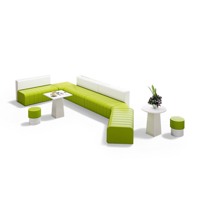 Modern L-Shaped Lounge Sofa for Reception, Café, and Waiting Areas BSF-2073