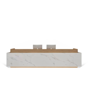 Light Luxury Simple Corporate Checkout Counter Reception Desk JDT-1081