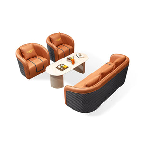 Modern Reception Sofa Table and Chair Set for Office Lounge BGSF-1030