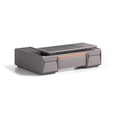 Sophisticated Executive Desk with Dust-Proof LED Strip Design LBZ-2057