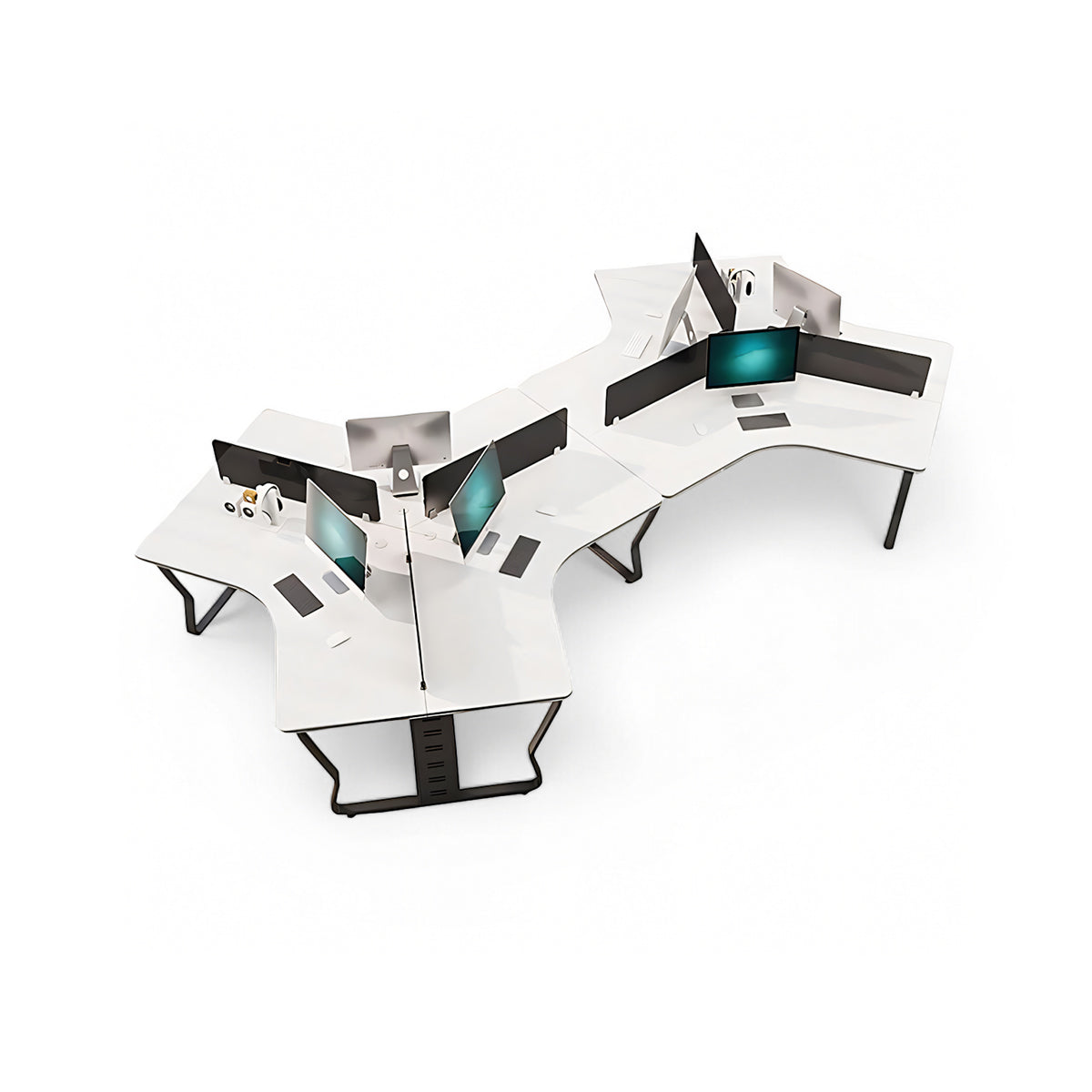 (In Stock)Creative Simple Combination Multi-Person Desk Staff Tables And Chairs BGZ-015