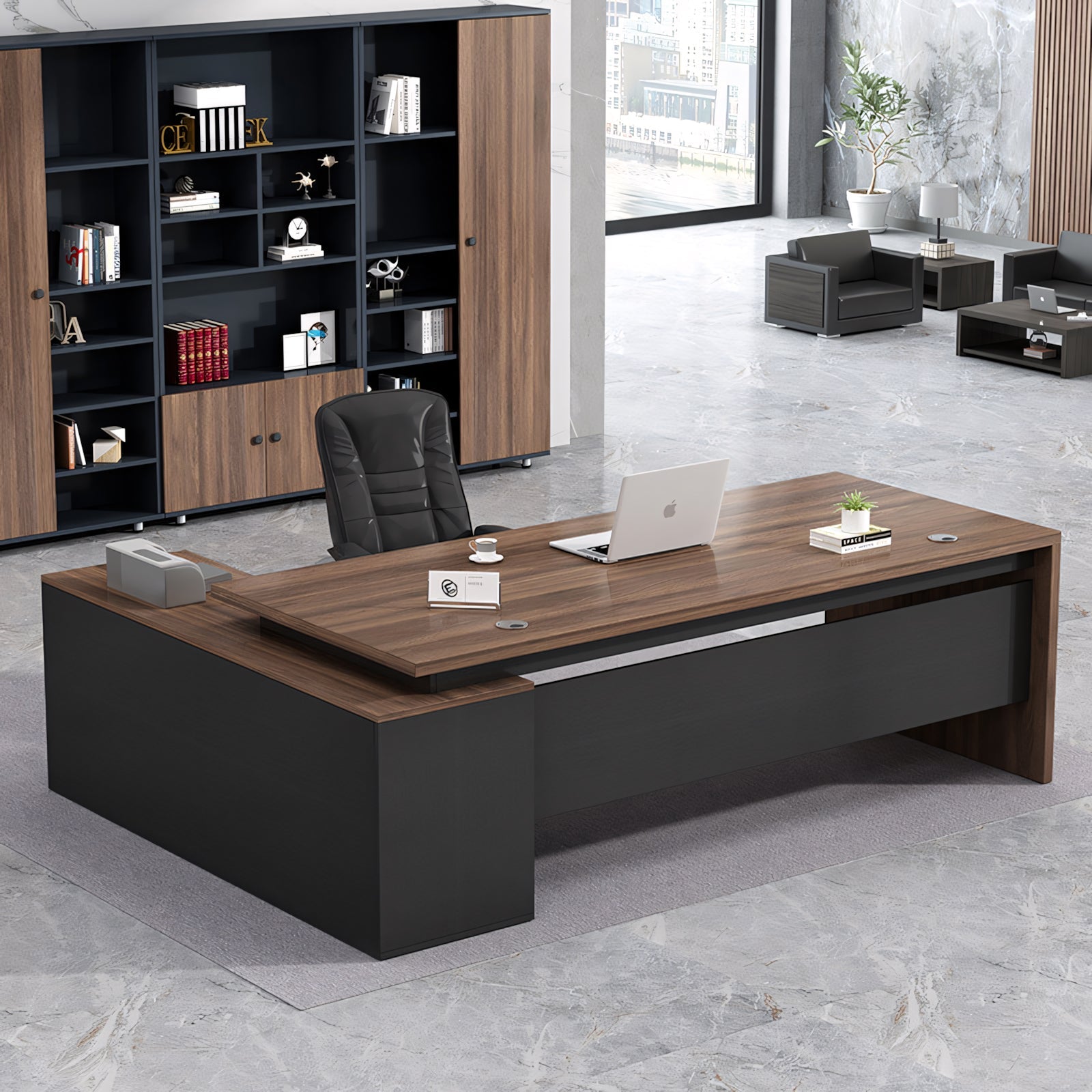 (In Stock) Luxury President Office Stylish Executive Desk LBZ-10100