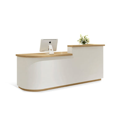 (In Stock) Arc Shape Fashionably Salon Store Institution Reception Desk JDT-1023