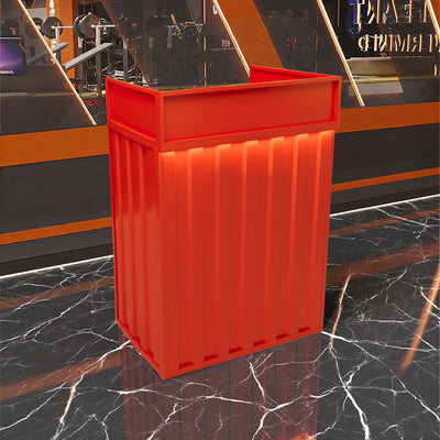 Multi-color Industrial Style Iron With Lights Small Reception Desk JDT-2027