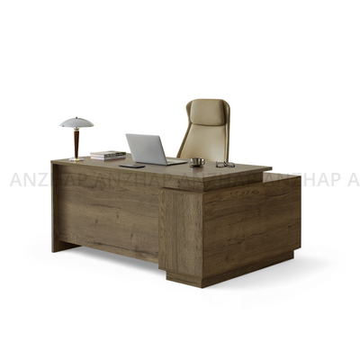 L Shaped Executive Desk With Storage And Privacy Panel LBZ-2141