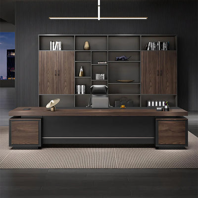 (In Stock)Executive Desk with Switchable Sideboard and Storage Cabinet  LBZ-1027