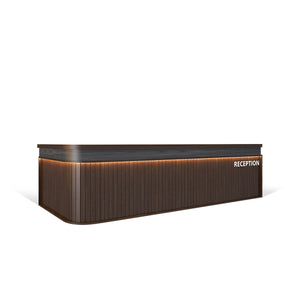 L-Shaped Vintage Industrial Style Bar Coffee Shop Cashier Reception Desk JDT-2022