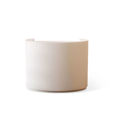 Small Curved Reception Desk with Storage Space for Salon Store JDT-7306