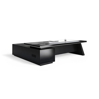 Modern Wooden Executive Office Desk Black Finish LBZ-756
