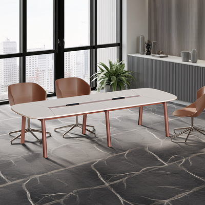 Minimalist Stylish Rectangular Conference Table with Sturdy Leg Design HYZ-503