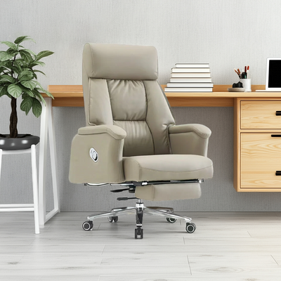 Beige Multi-Functional Adjustable Office Chair with Footrest BGY-2078