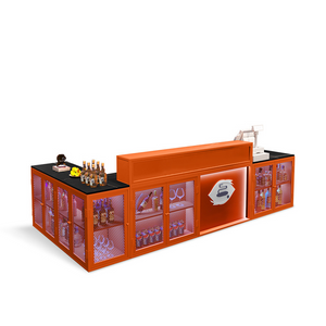 (In Stock)LED Industrial Style Reception Bar Store Desk JDT-1087