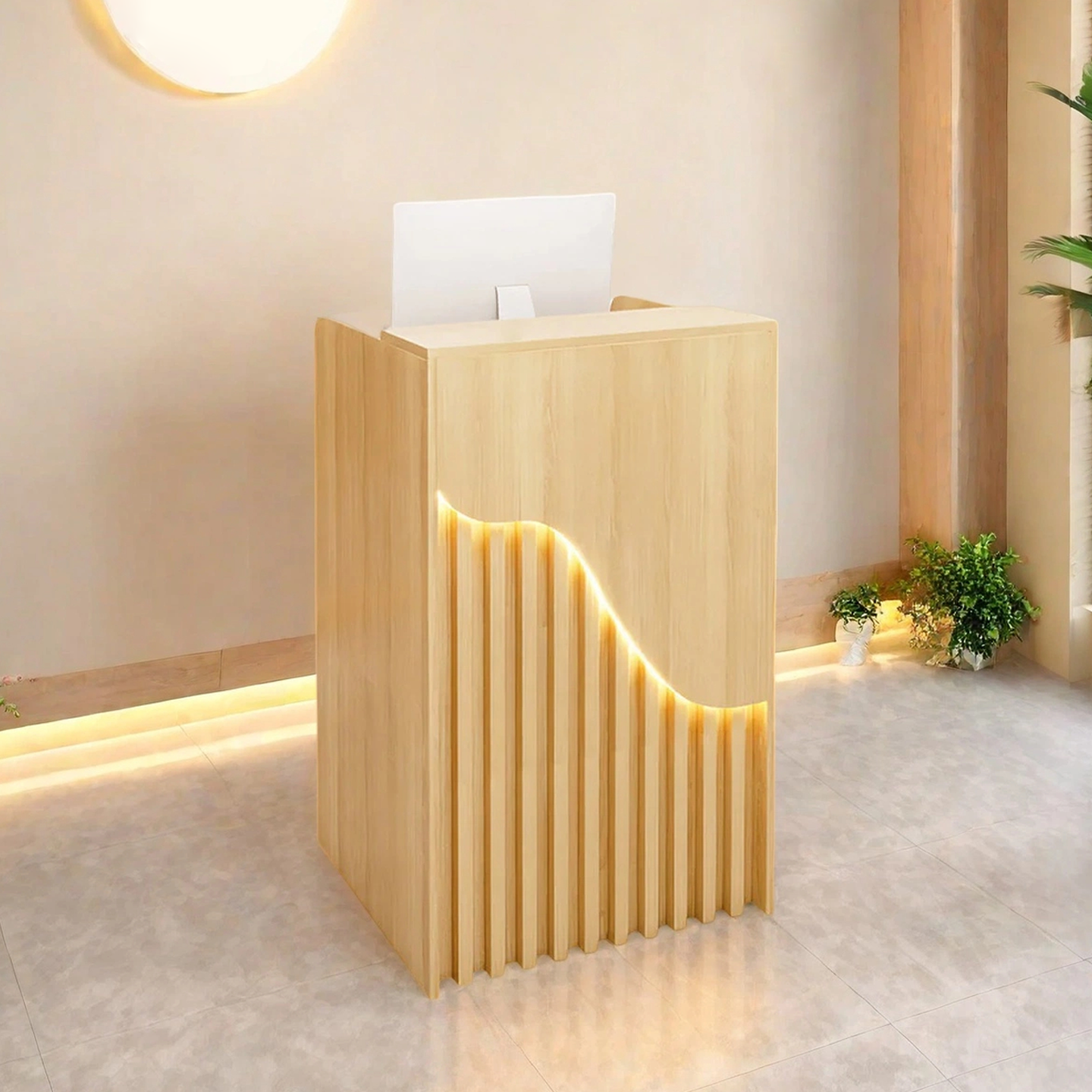 Small Shop-Fit Modern Minimalist Checkout Counter JDT-114