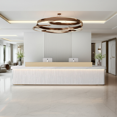 Light Luxury Minimalist Checkout Counter Reception Desk JDT-7162