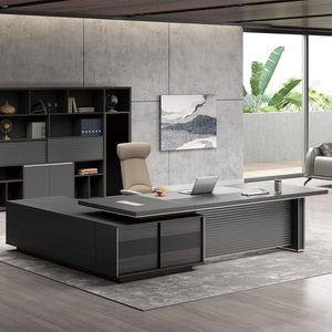 Minimalist L-Shaped Executive Office Desk LBZ-2053
