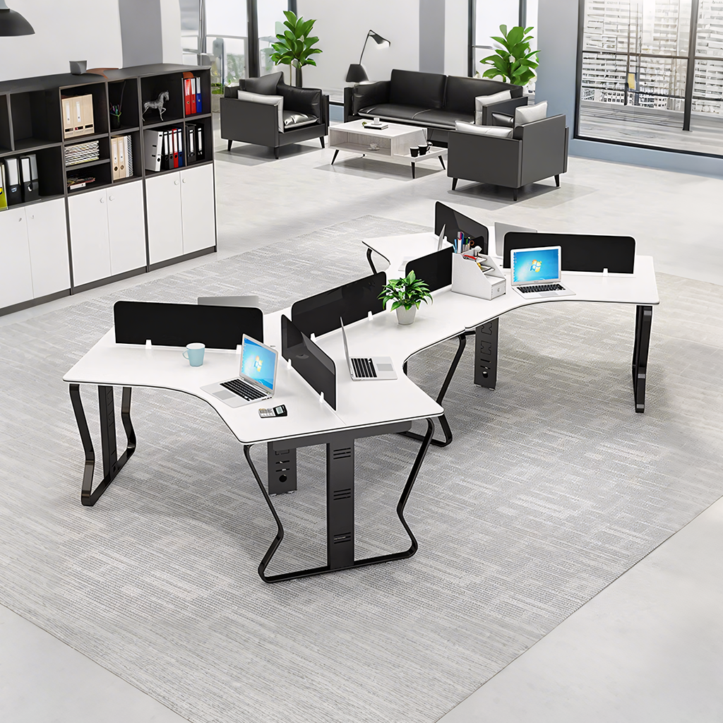 (In Stock)Creative Simple Combination Multi-Person Desk Staff Tables And Chairs BGZ-015
