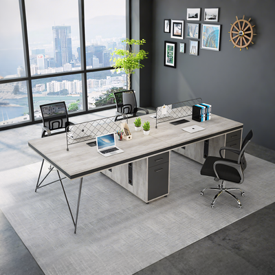 Multifunctional Modular Minimalist Employee Desk with Stable Leg Design BGZ-202