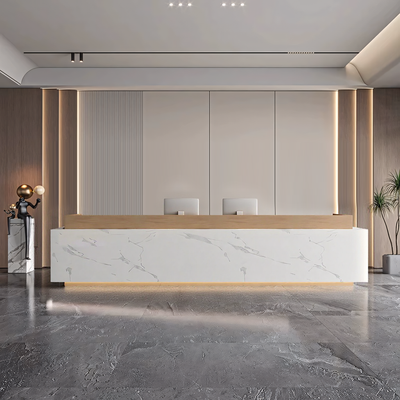 Light Luxury Simple Corporate Checkout Counter Reception Desk JDT-1081