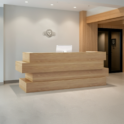 Unique Shaped Bar Counter Company Reception Desk JDT-2014