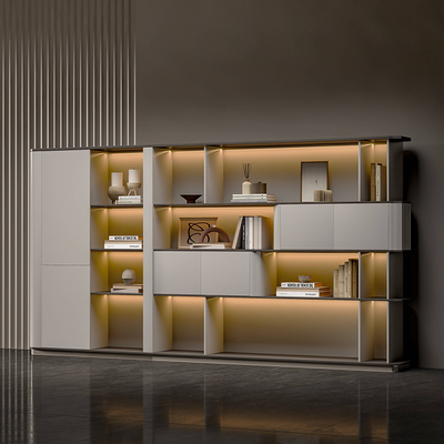 Chic File Cabinet with Layered Storage and Fashionable Design WJG-2019