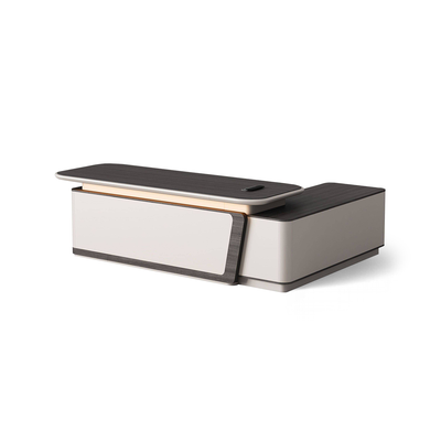 L-Shaped Executive Office Desk with File Cabinet LBZ-2019