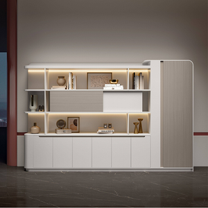 Modern Two Tone File Cabinet with Natural Charm WJG-2020