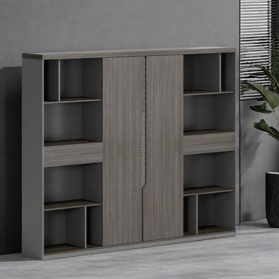 Modern File Cabinet with Wood Grain Texture WJG-2027
