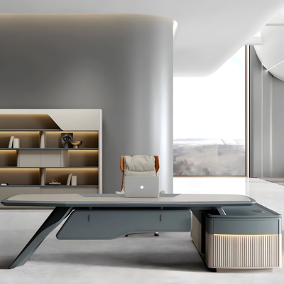 Premium L-Shaped Executive Desk with Generous Side Cabinet LBZ-2048
