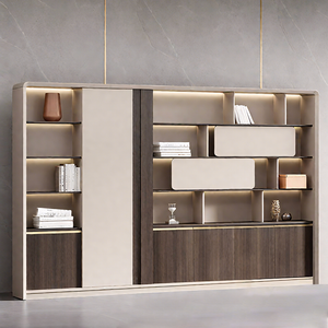 Modern File Cabinet with Smooth Lines and Multi Material Design WJG-2047