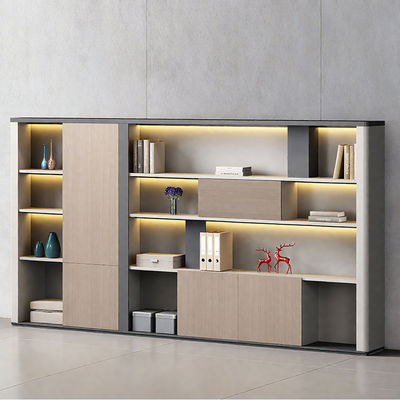 Executive Office File Storage Cabinet with LED Light Strip WJG-2058