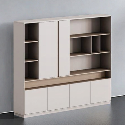 Light Grey Sleek File Cabinet with Large Storage Space WJG-2065