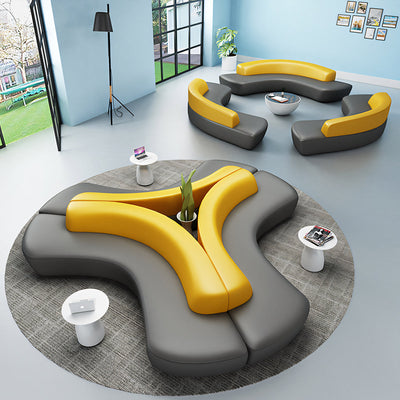 Modern Modular Reception Sofa with Creative Special-Shaped Design for Office PSF-2007