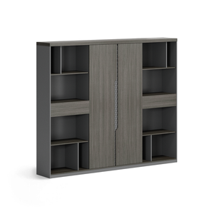 Modern File Cabinet with Wood Grain Texture WJG-2027