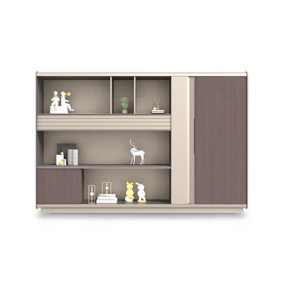 Light Gray Dark Gray Filing Cabinet Stable Elegant Modern Office Style WJG-2034