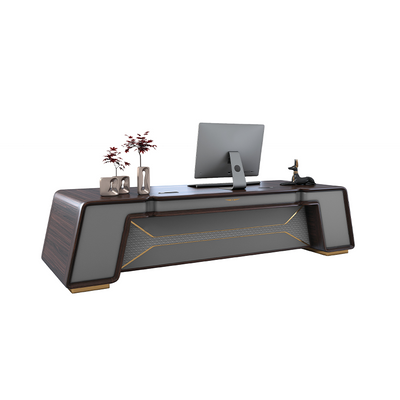 Solid Wood Trapezodial Executive Desk LBZ-2013